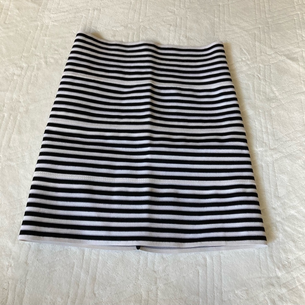 NWOT Pleasure Doing Business Skirt, Black & White Stripes, Small